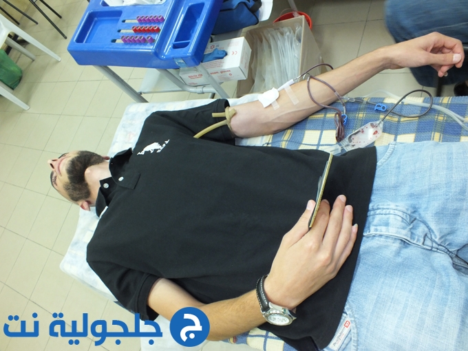 حملة تبرع بالدم في جلجولية